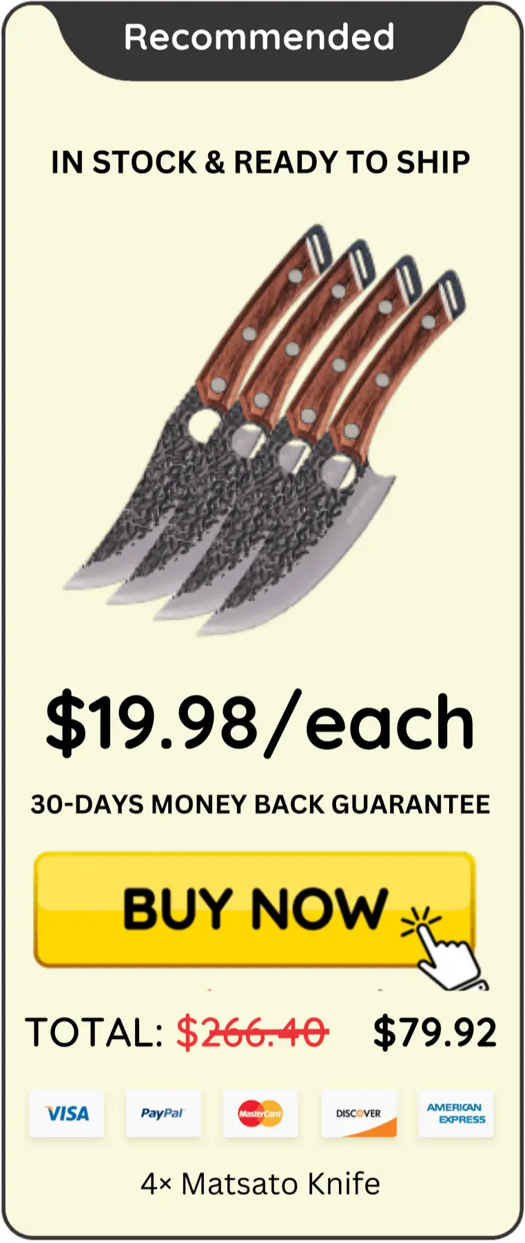 Matsato Knife package offer price
